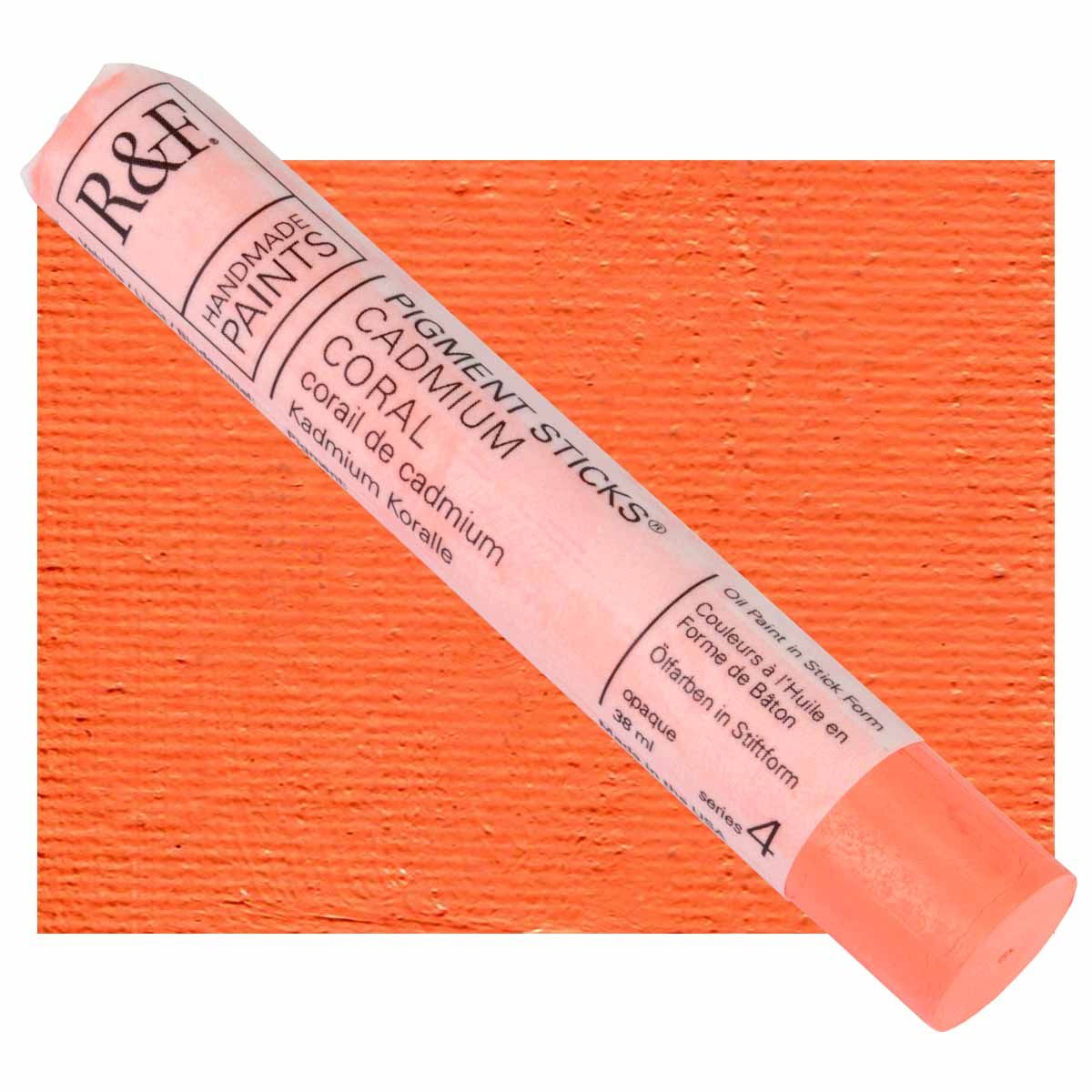 R&F Pigment Stick 38ml Cadmium Coral