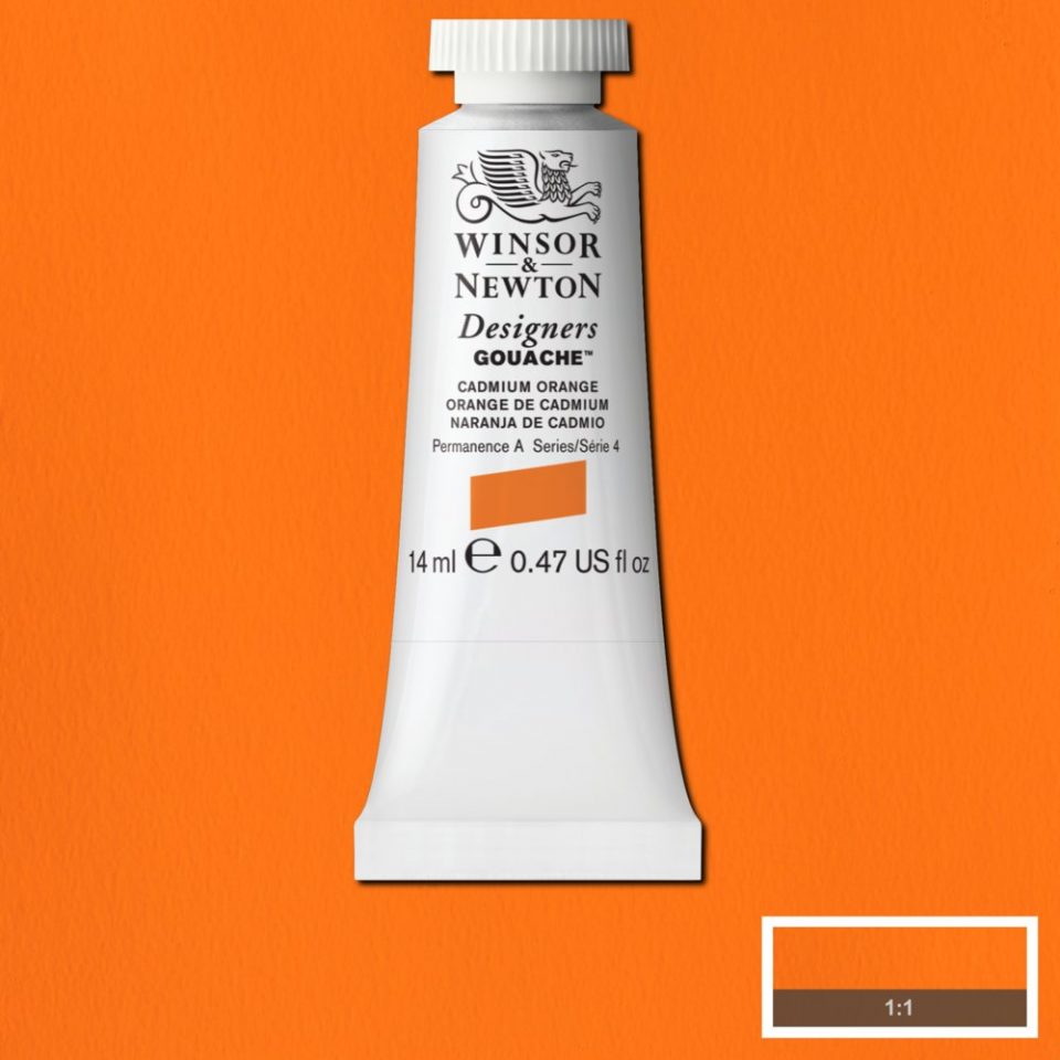 Winsor & Newton Designers Gouache 14ml Cadmium Orange