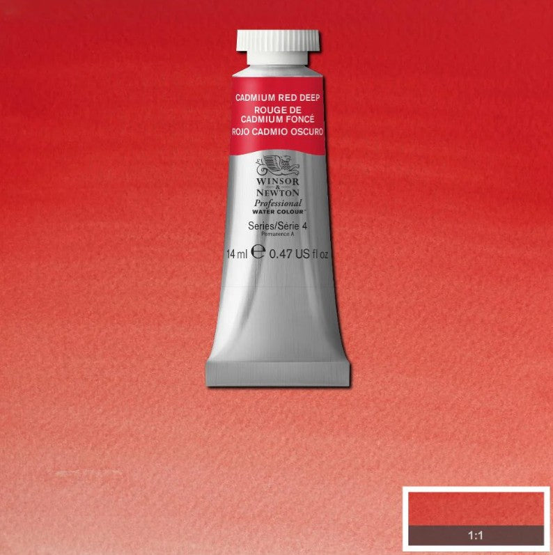 Winsor & Newton Artists' Watercolour 14ml Cadmium Red Deep