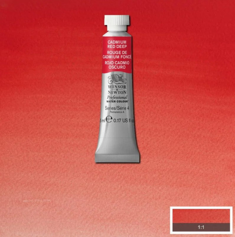 Winsor & Newton Artists' Watercolour 5ml Cadmium Red Deep