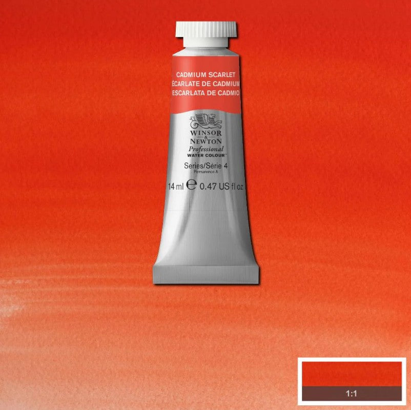 Winsor & Newton Artists' Watercolour 14ml Cadmium Scarlet