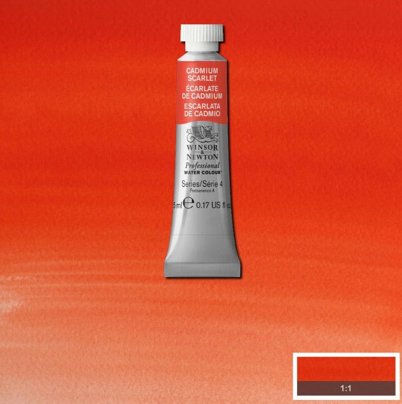 Winsor & Newton Artists' Watercolour 5ml Cadmium Scarlet