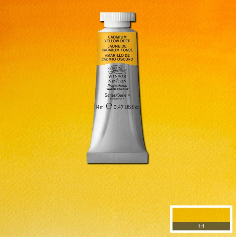 Winsor & Newton Artists' Watercolour 14ml Cadmium Yellow Deep