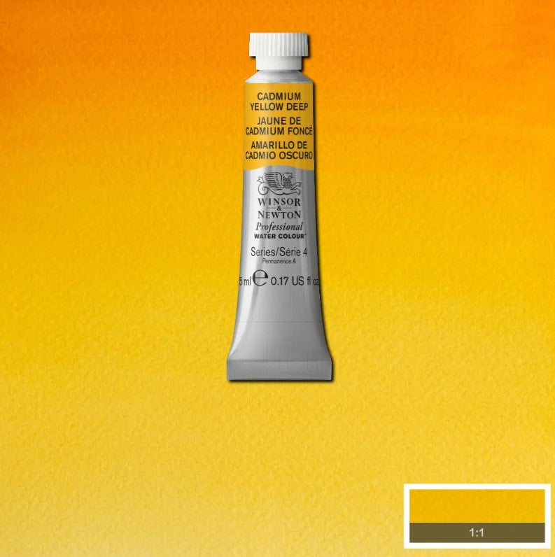 Winsor & Newton Artists' Watercolour 5ml Cadmium Yellow Deep