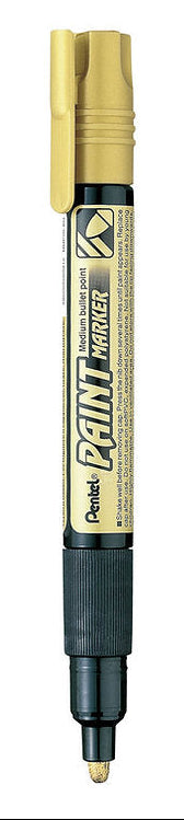 Pentel Permanent Paint Marker Medium Point 4.6mm - Metallic Gold