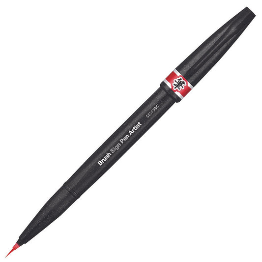 Pentel Brush Sign Pen Artist Red