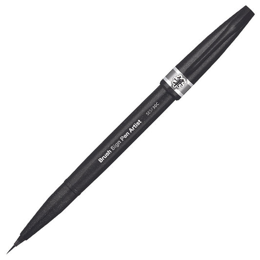 Pentel Brush Sign Pen Artist Grey