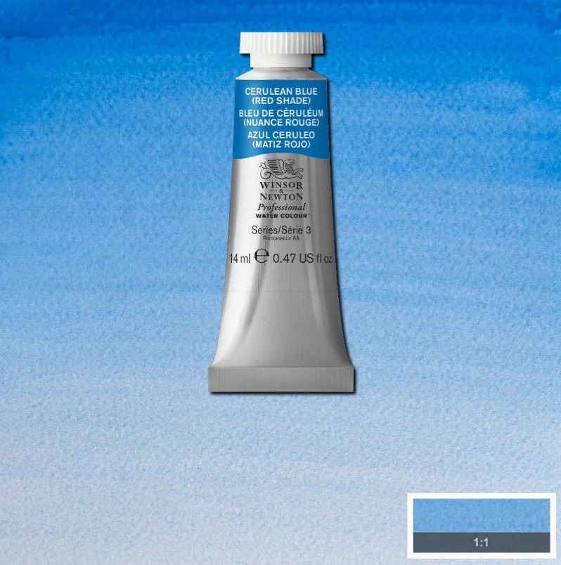 Winsor & Newton Artists' Watercolour 14ml Cerulean Blue (Red Shade)