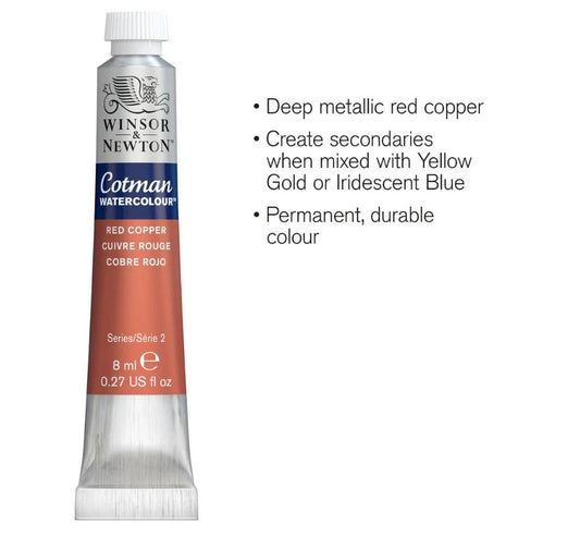 Winsor & Newton Cotman W/C 8ml Red Copper