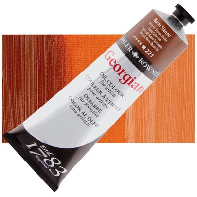 Daler Rowney Georgian Oil 225ml 221 Burnt Sienna