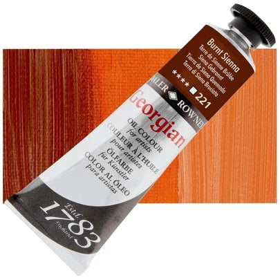 Daler Rowney Georgian Oil 38ml 221 Burnt Sienna