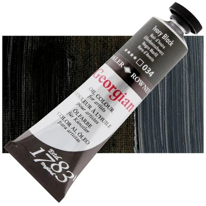 Daler Rowney Georgian Oil 38ml 034 Ivory Black