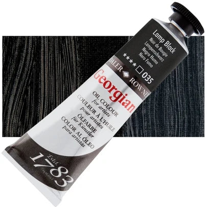 Daler Rowney Georgian Oil 38ml 035 Lamp Black