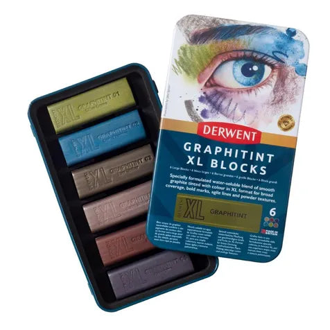 Derwent Graphitint XL Blocks Tin 6