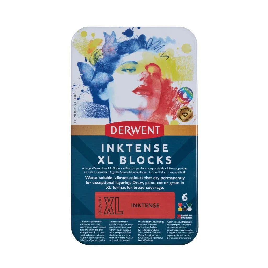 Derwent Inktense XL Blocks Tin 6