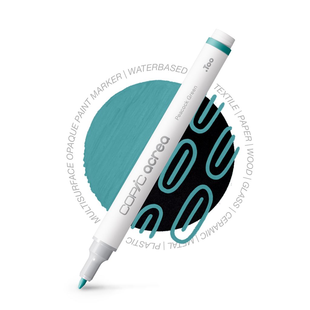 Copic Acrea Paint Marker Peacock Green