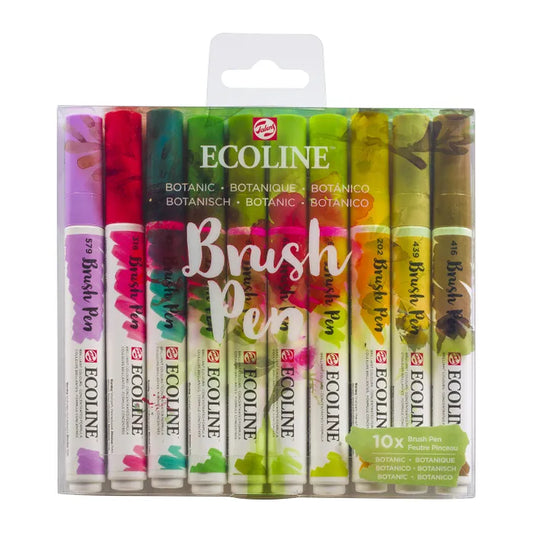 Ecoline Brush Pen Set 10 Botanic