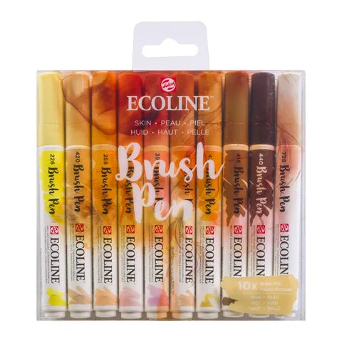 Ecoline Brush Pen Set 10 Skin