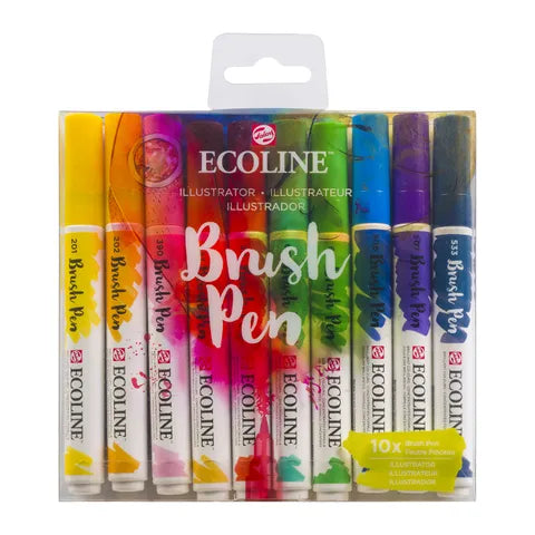 Ecoline Brush Pen Set 10 Illustration