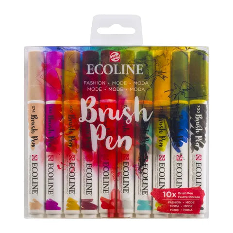 Ecoline Brush Pen Set 10 Fashion