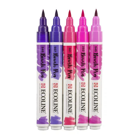 Ecoline Brush Pen Set 5 Violet