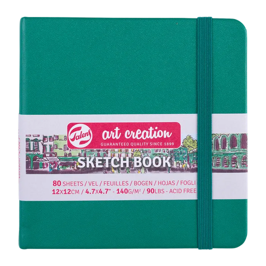 Talens Art Creations Sketchbook 140gsm 12 x 12cm Forest Green
