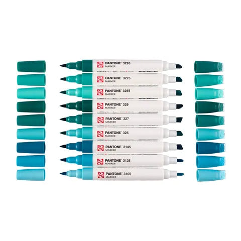 Talens Pantone Marker Set X9 Blue Green