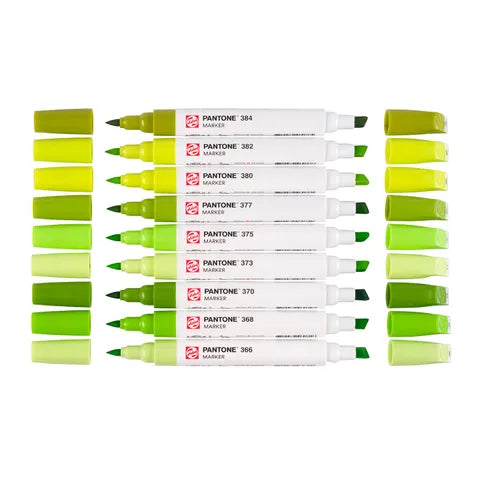 Talens Pantone Marker Set X9 Green Yellow