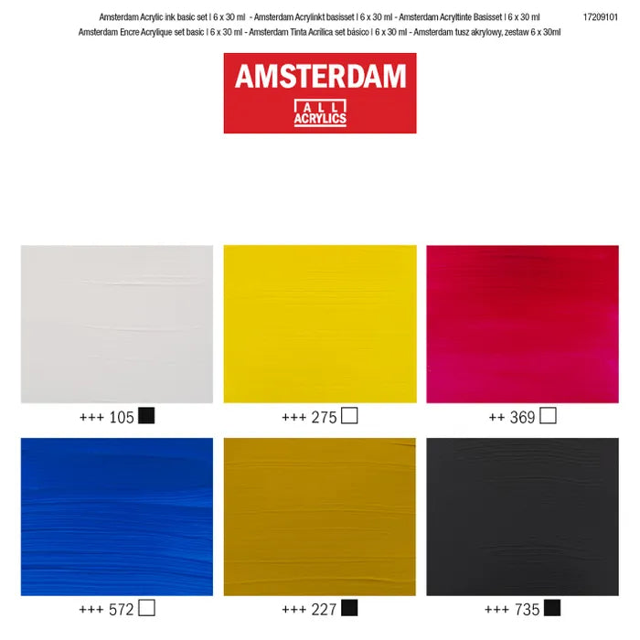 Amsterdam Ink 30ml Set 6