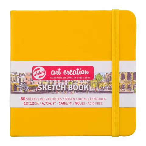 Talens Art Creations Sketchbook 140gsm 12 x 12cm Golden Yellow
