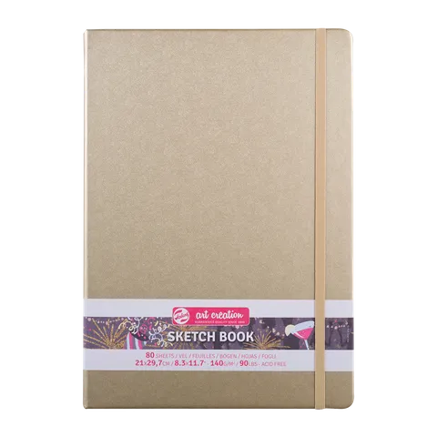Talens Art Creations Sketchbook 140gsm A4 White Gold