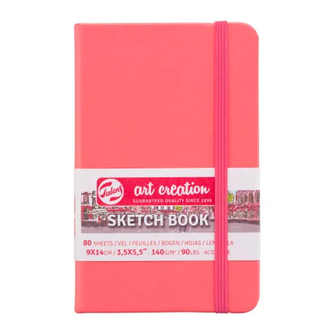 Talens Art Creations Sketchbook 140gsm 9 x 14cm Coral