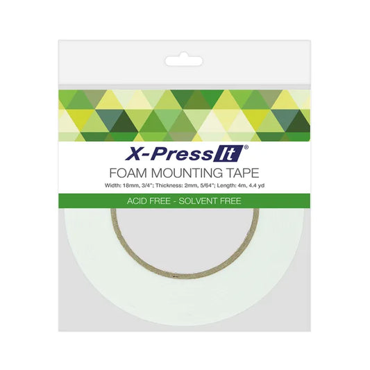 X-Press It Foam Mounting Tape 18mm x 2mm x 4m