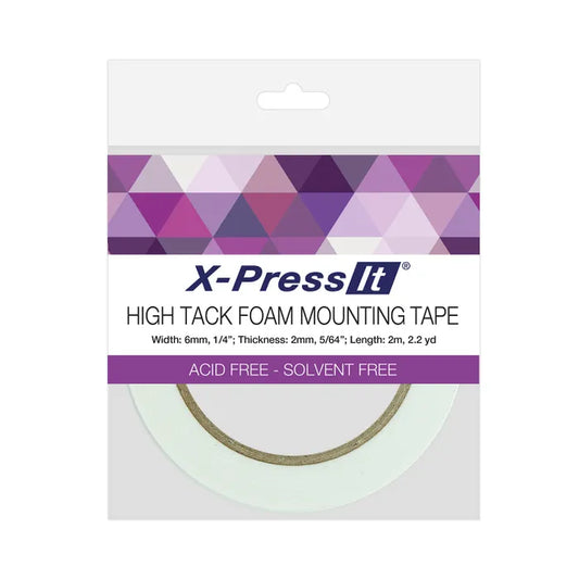 X-Press It High Tack Foam Mounting Tape 6mm x 2m