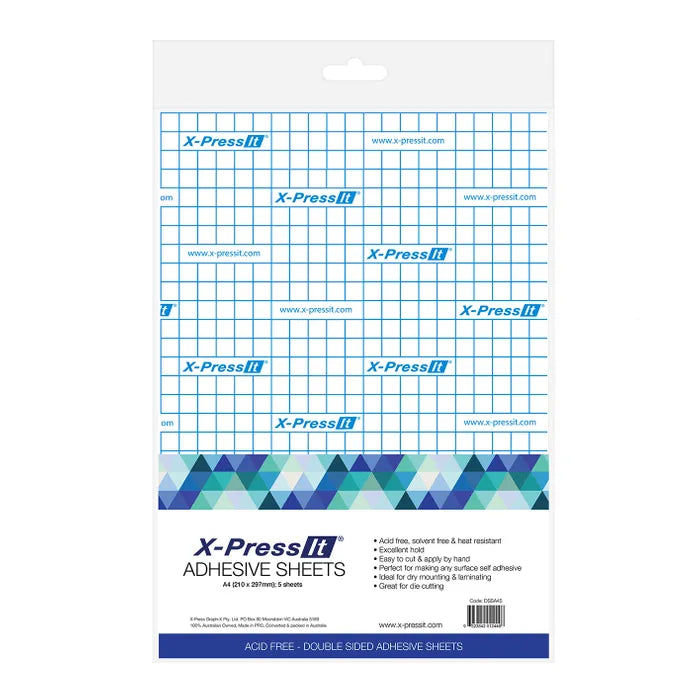 X-Press It Double Sided Tape Sheets A5 (5 Sheet Pack)