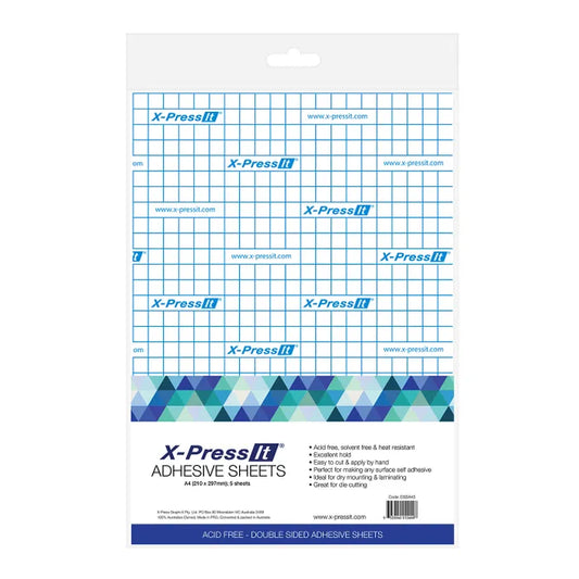 X-Press It Double Sided Tape Sheets A5 (5 Sheet Pack)