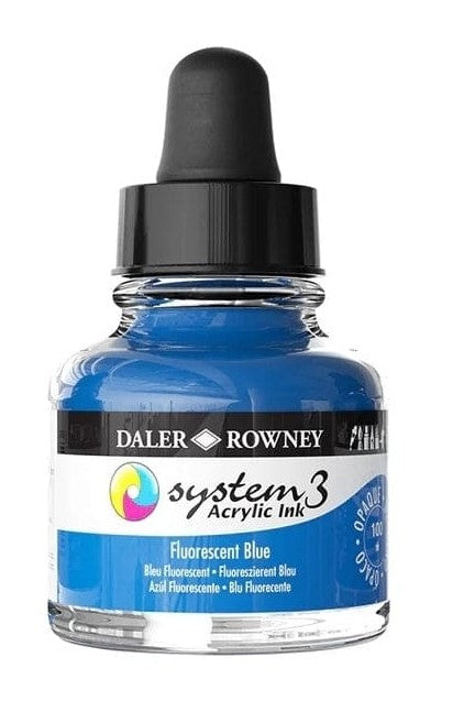 Daler System3 Ink 29.5ml 100 Fluoro Blue