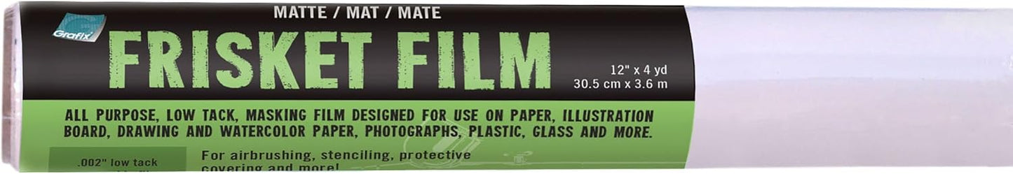 Grafix All Purpose Frisket Film Roll 12" x 4yd Matte