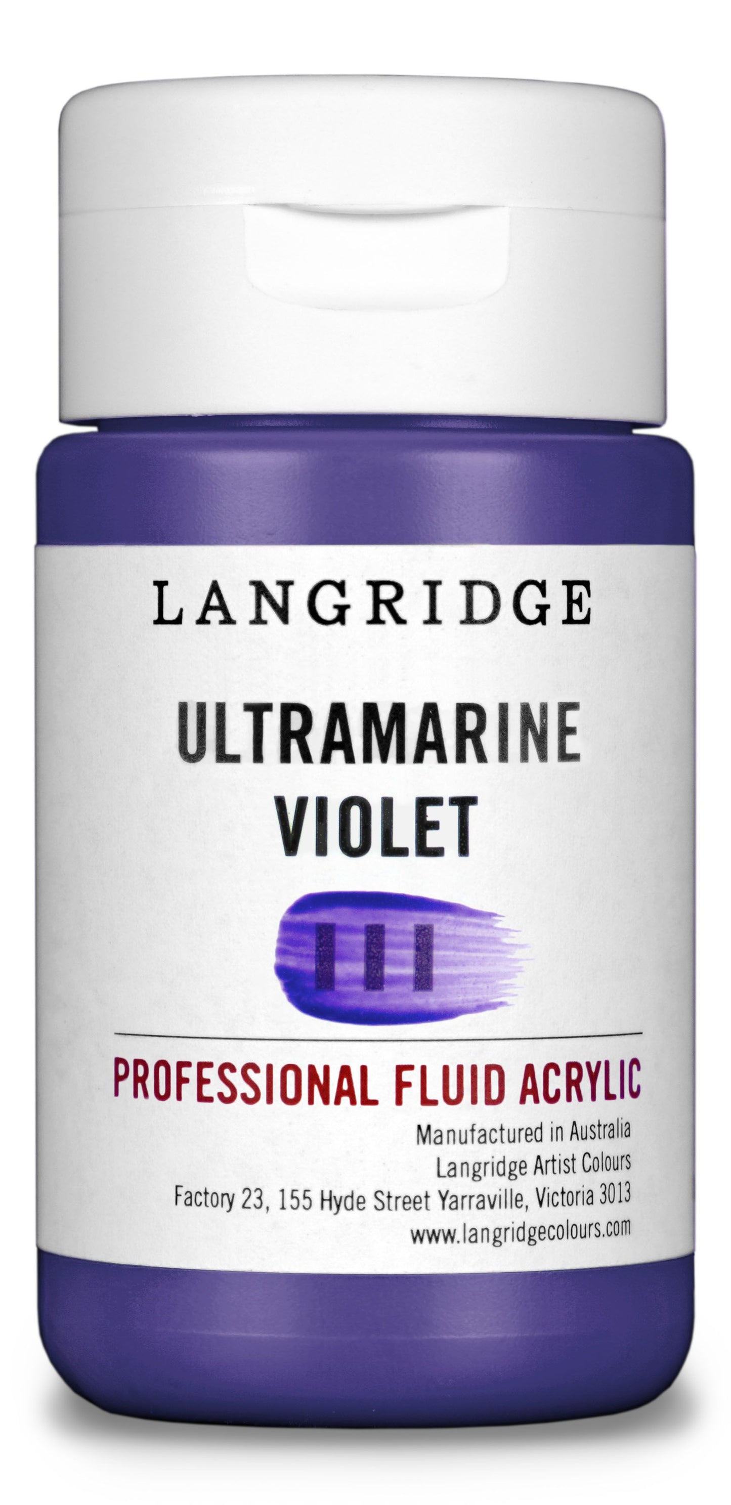Langridge Fluid Acrylic 125ml Series 3 Ultramarine Violet