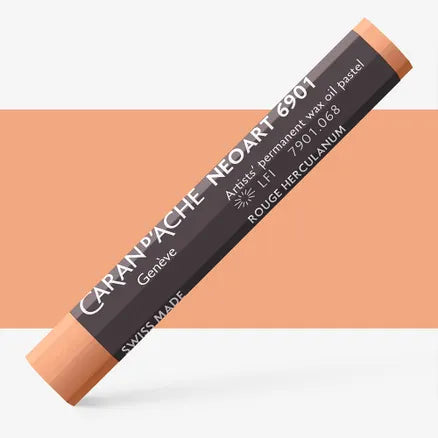Caran d'Ache 6901 Neoart Wax Oil Pastel 068 Herculanum Red