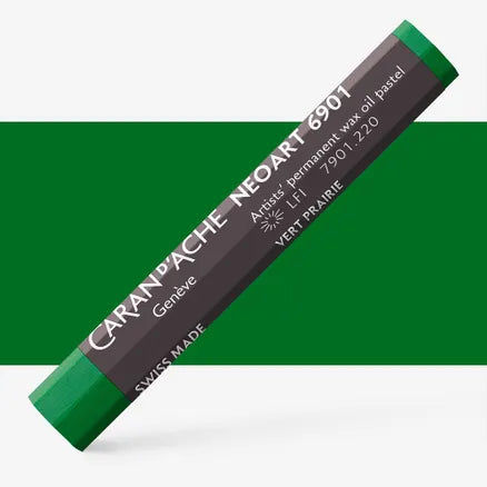 Caran d'Ache 6901 Neoart Wax Oil Pastel 220 Grass Green