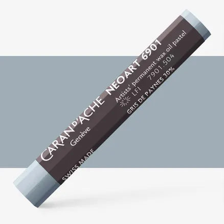 Caran d'Ache 6901 Neoart Wax Oil Pastel 504 Payne's Grey 30%