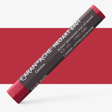 Caran d'Ache 6901 Neoart Wax Oil Pastel 580 Anthraquinone Carmine