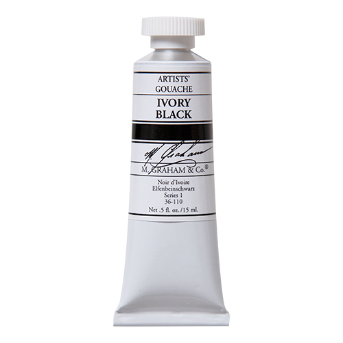 M Graham Gouache 15ml Ivory Black  (Online Only)