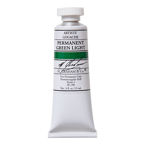 M Graham Gouache 15ml Permanent Green Light (Online Only)