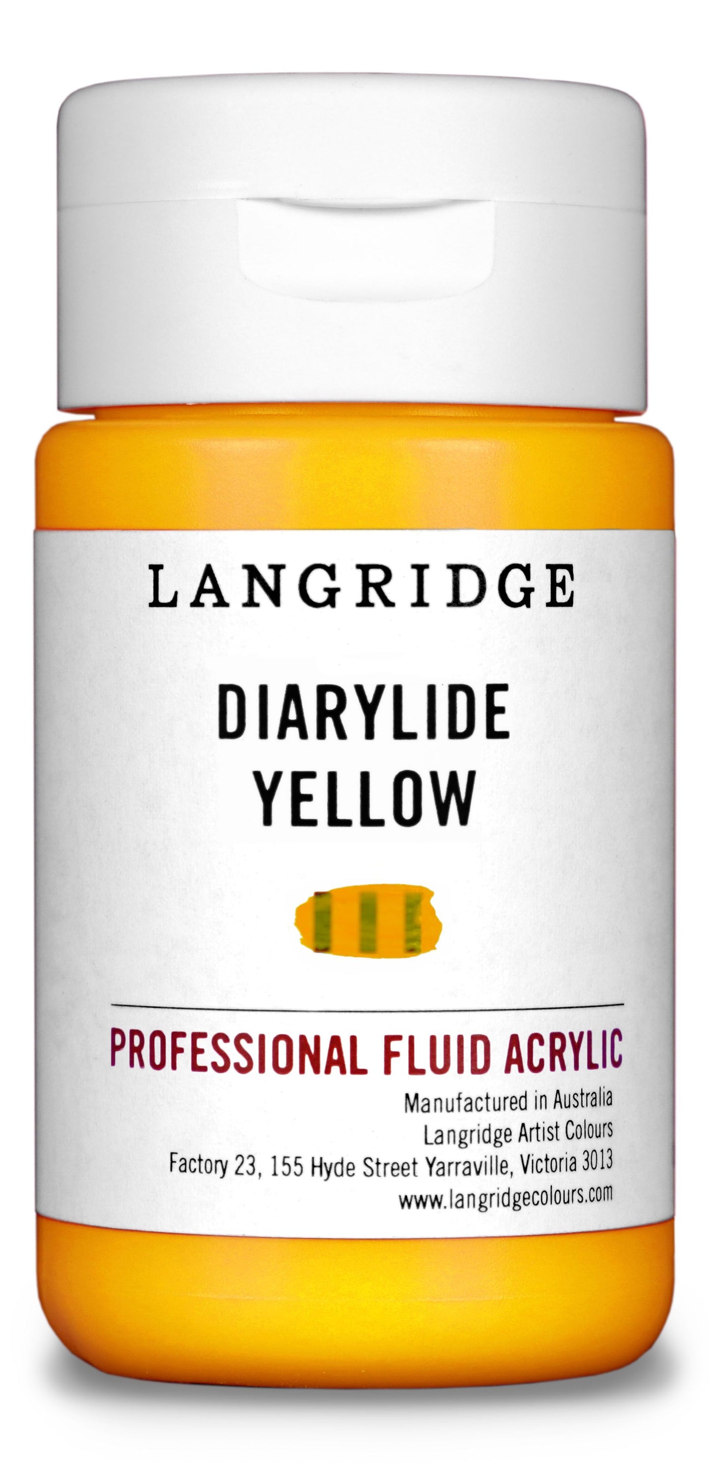 Langridge Fluid Acrylic 125ml Series 2 Diarylide Yellow