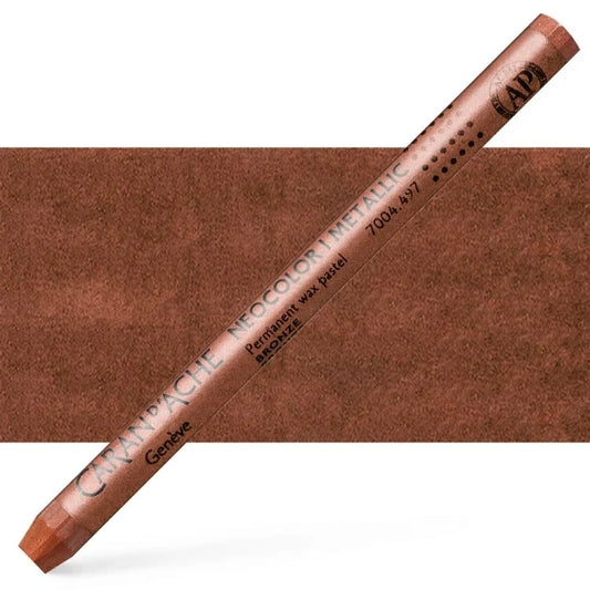 Caran d'Ache Neocolor I Wax Oil Pastel 497 Metallic Bronze