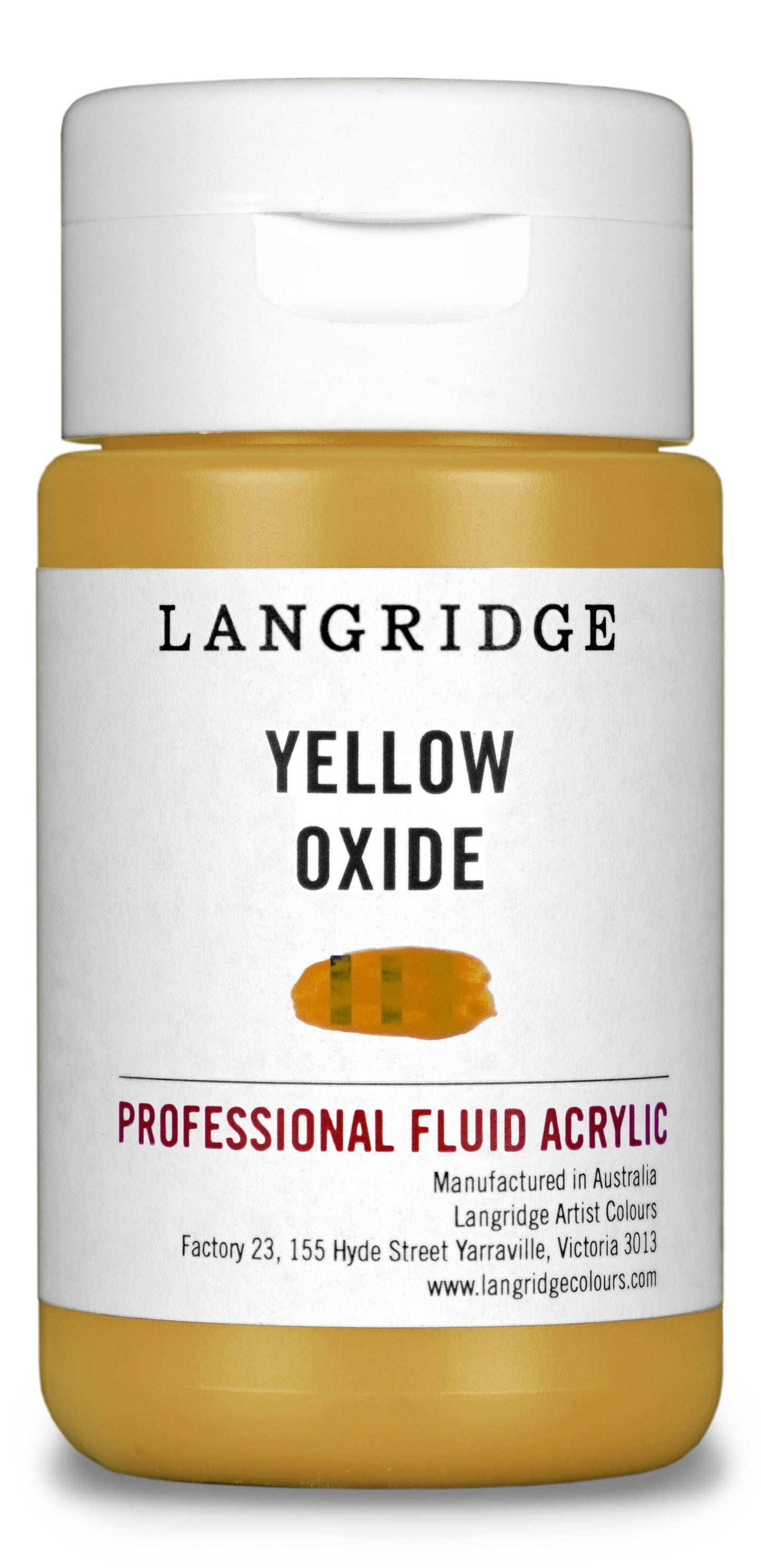 Langridge Fluid Acrylic 125ml Series 1 Yellow Oxide