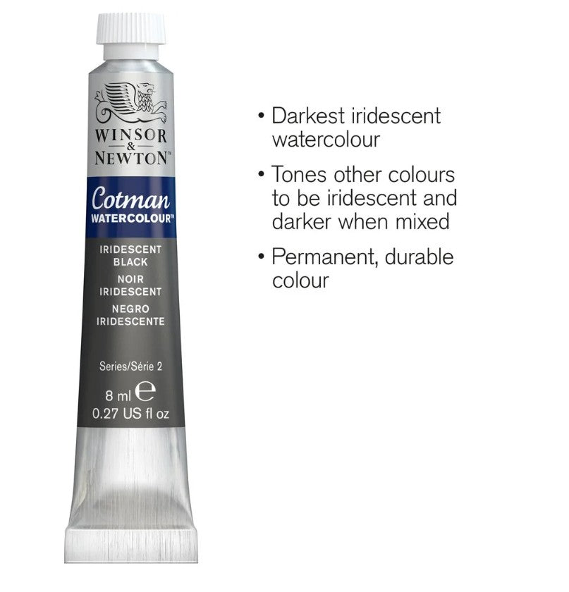 Winsor & Newton Cotman W/C 8ml Iridescent Black