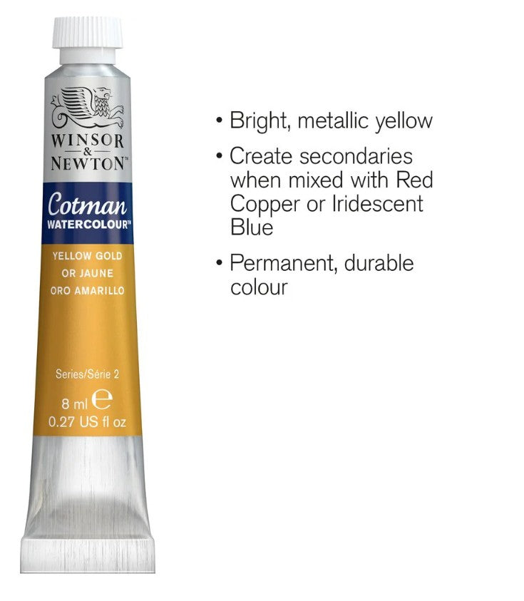 Winsor & Newton Cotman W/C 8ml Yellow Gold